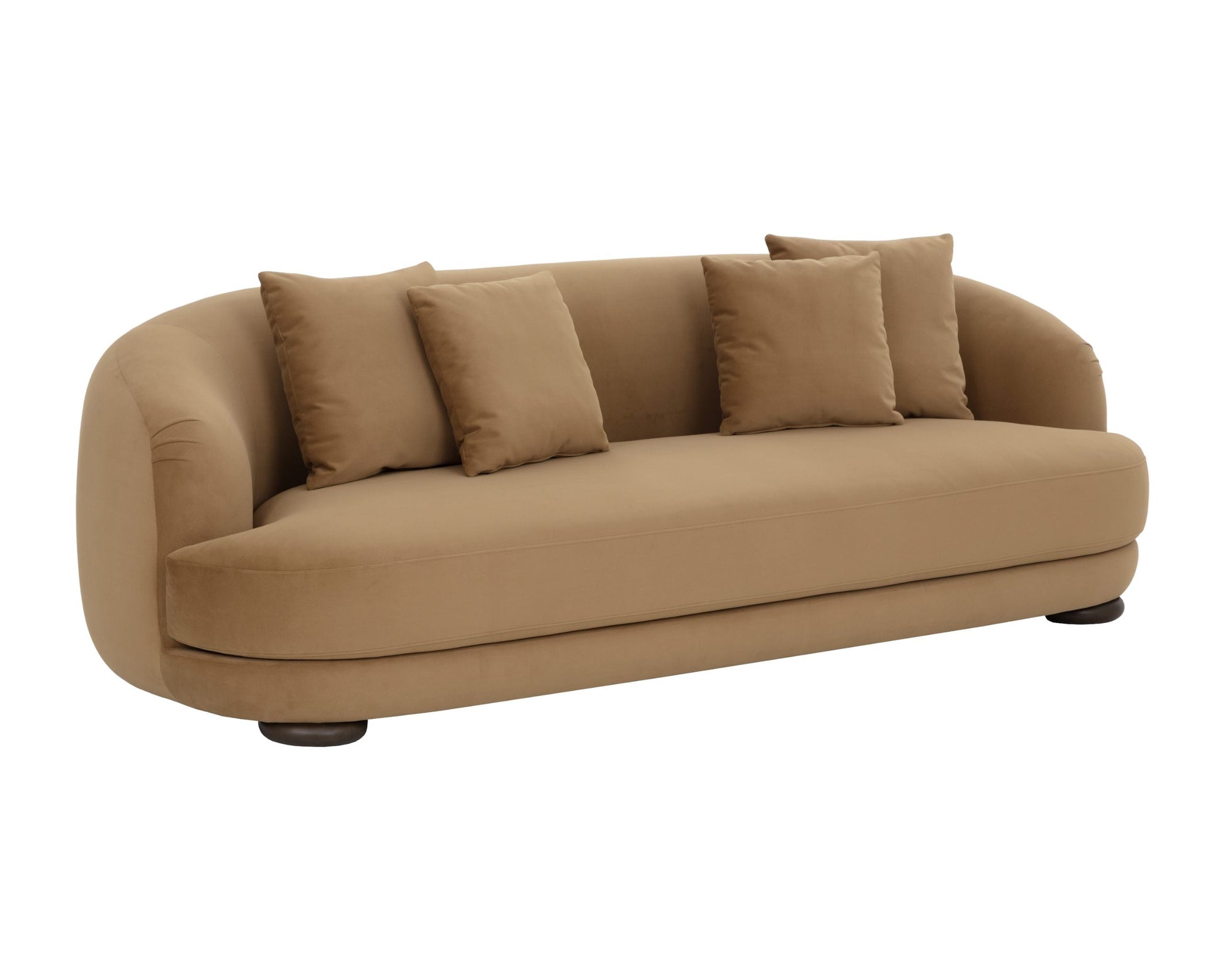 SUNPAN Valentina Brown Fabric Sofa