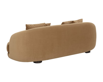 SUNPAN Valentina Brown Fabric Sofa