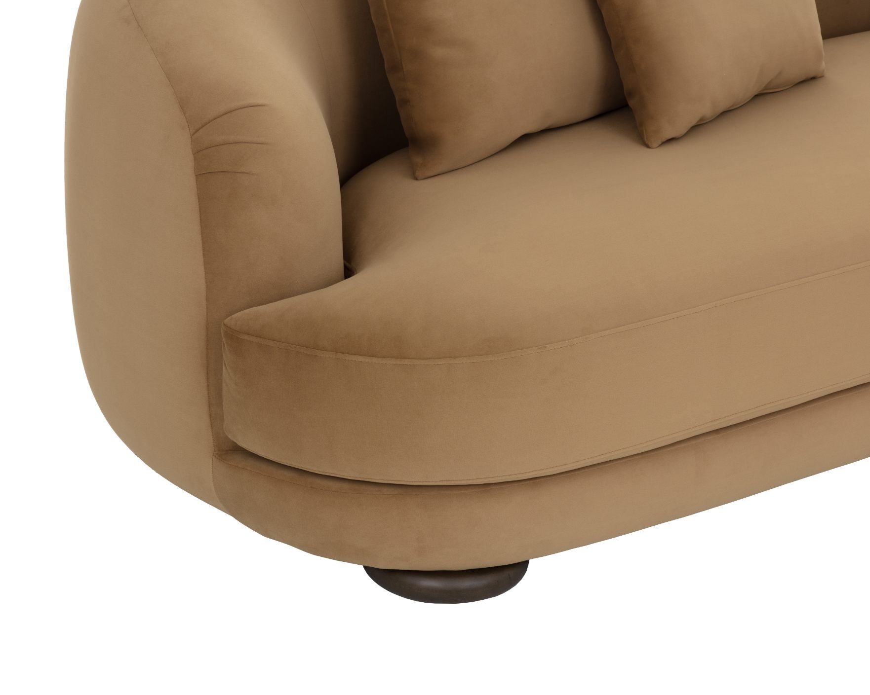 SUNPAN Valentina Brown Fabric Sofa