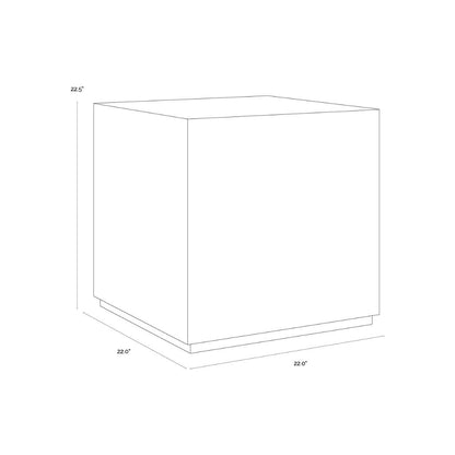 SUNPAN Laros Breccia Marble Square End Table