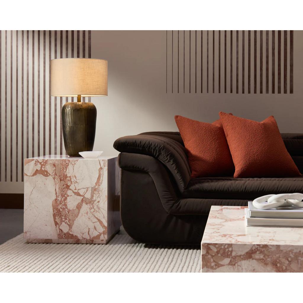 SUNPAN Laros Breccia Marble Square End Table
