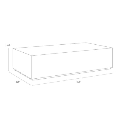 SUNPAN Laros Crema Breccia Marble Coffee Table