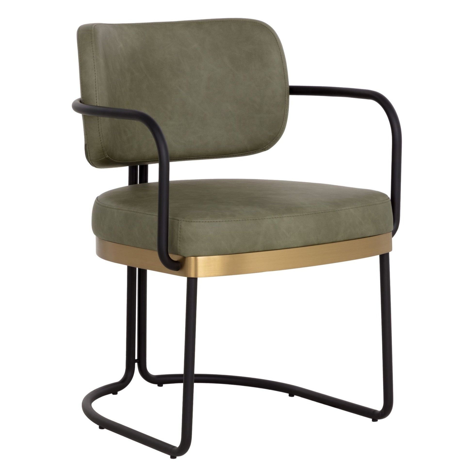 SUNPAN Jalen Faux Leather Dining Armchair