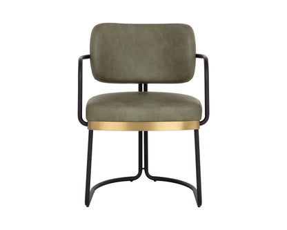 SUNPAN Jalen Faux Leather Dining Armchair