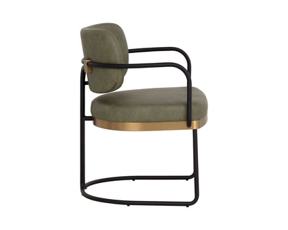 SUNPAN Jalen Faux Leather Dining Armchair