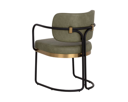 SUNPAN Jalen Faux Leather Dining Armchair