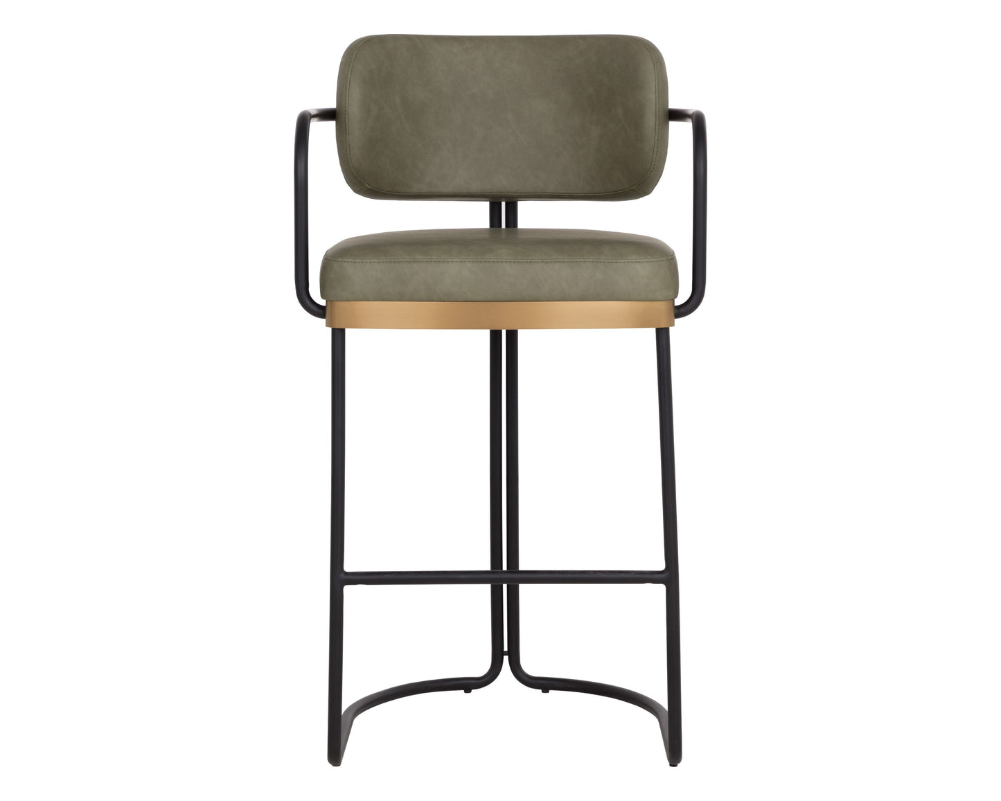 SUNPAN Jalen Faux Leather Barstool