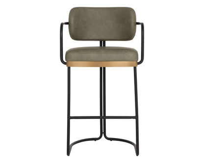 SUNPAN Jalen Faux Leather Barstool
