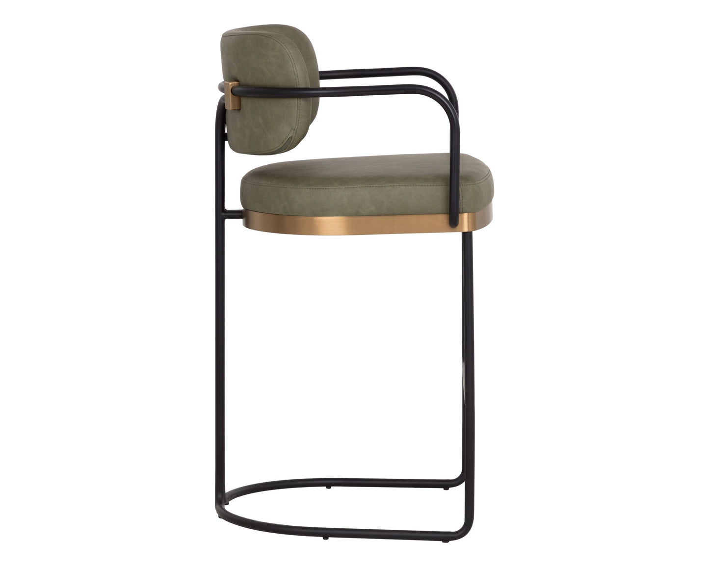 SUNPAN Jalen Faux Leather Barstool