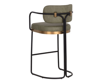 SUNPAN Jalen Faux Leather Barstool
