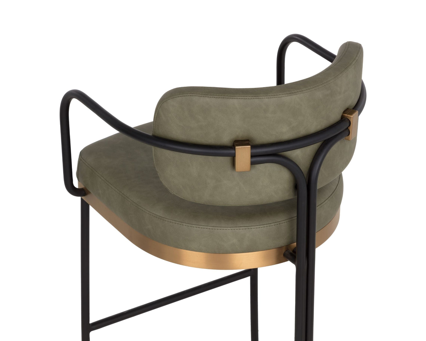 SUNPAN Jalen Faux Leather Barstool