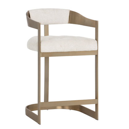 SUNPAN Beaumont Leather Counter Stool