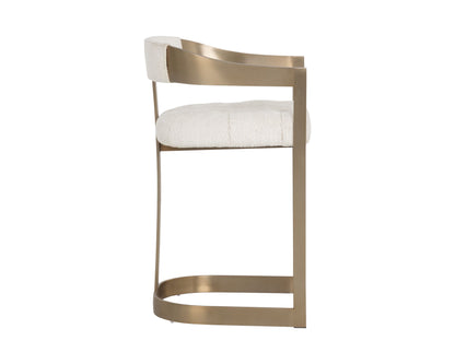SUNPAN Beaumont Leather Counter Stool