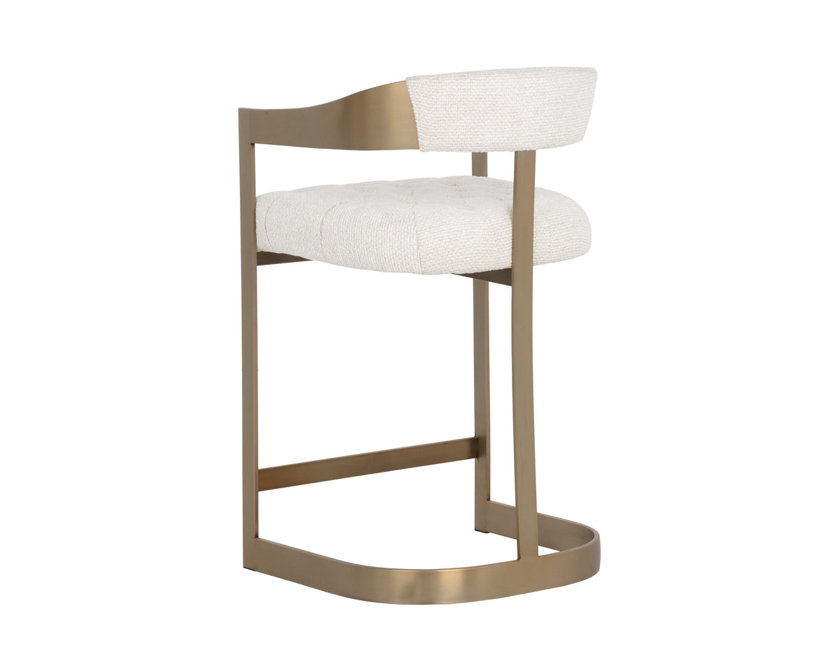 SUNPAN Beaumont Leather Counter Stool