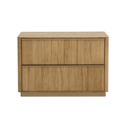 SUNPAN Kalla Two Drawers Brown Nightstand