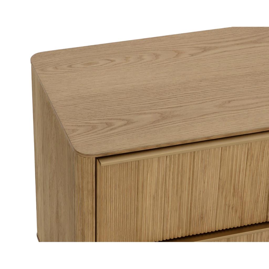 SUNPAN Kalla Two Drawers Brown Nightstand