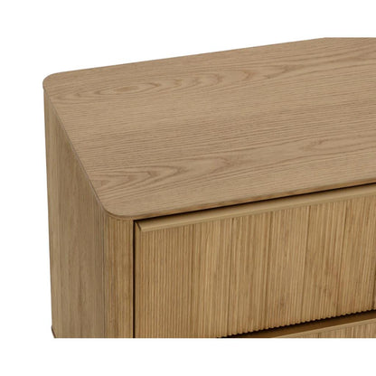 SUNPAN Kalla Two Drawers Brown Nightstand
