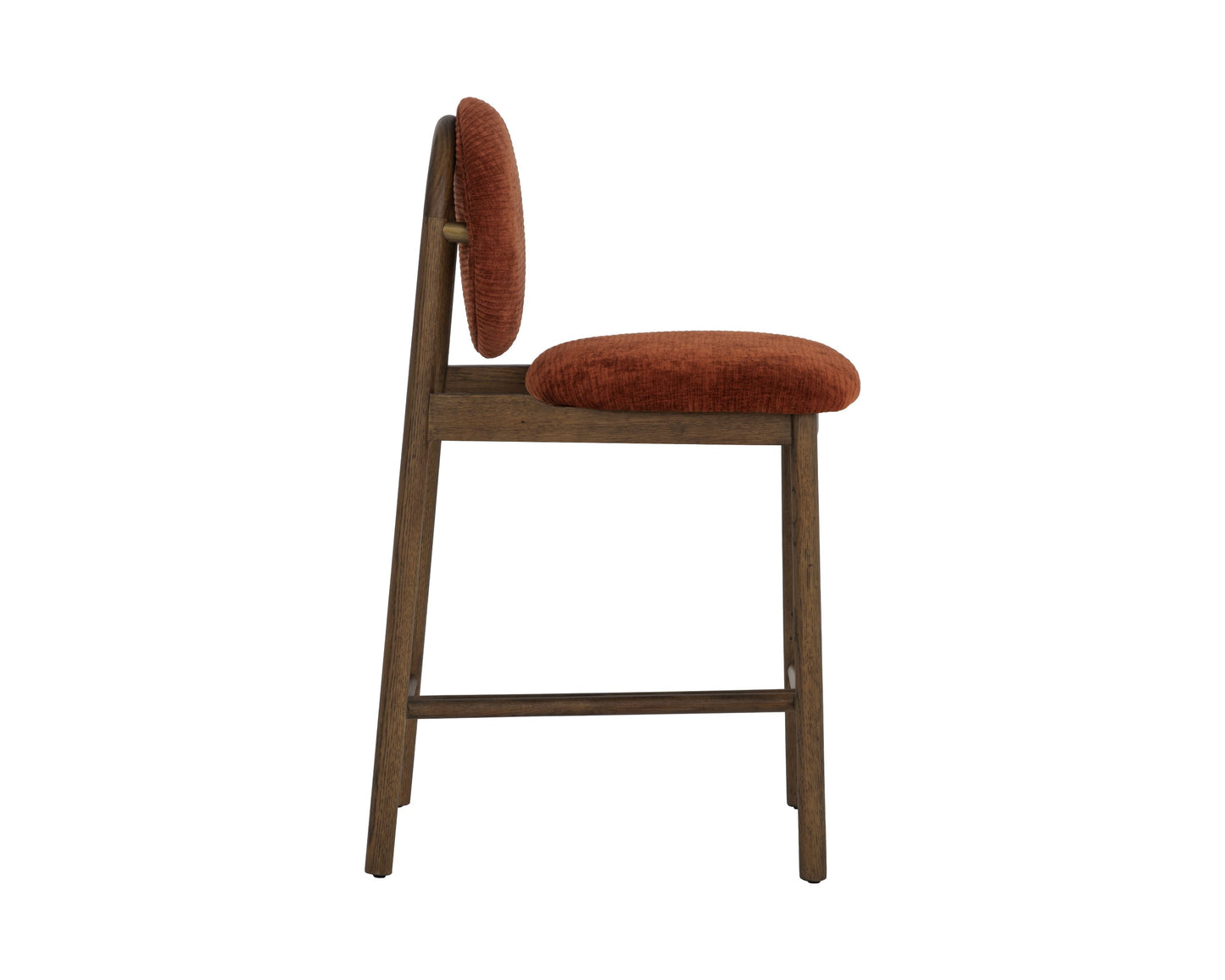SUNPAN Orabell Mid-Century Faux Leather Counter Stool