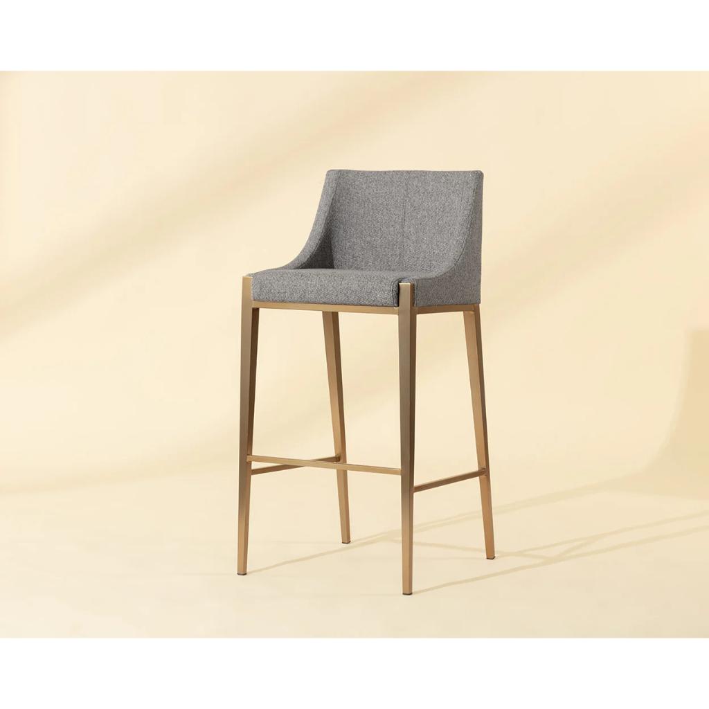 SUNPAN Dionne Pebble Fabric Barstool