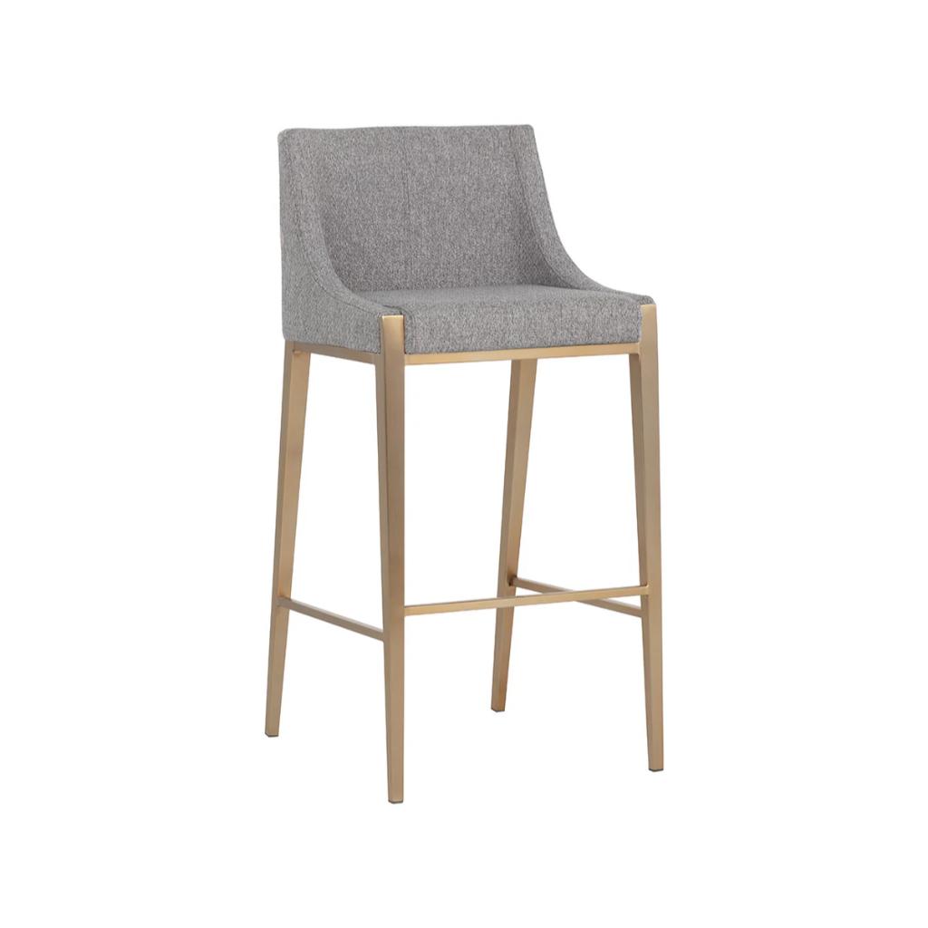 SUNPAN Dionne Pebble Fabric Barstool