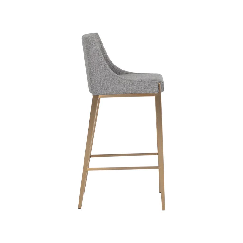 SUNPAN Dionne Pebble Fabric Barstool