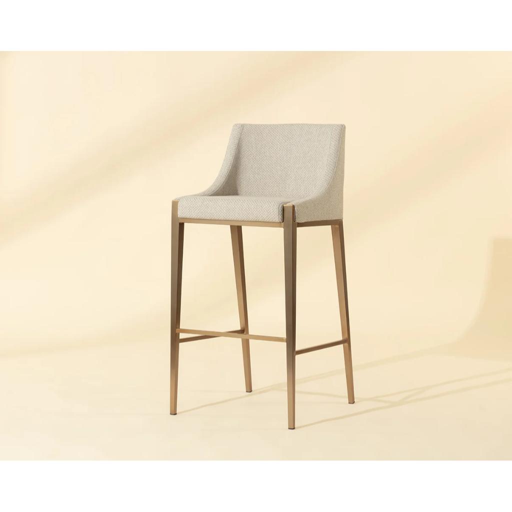 SUNPAN Dionne Pebble Fabric Barstool