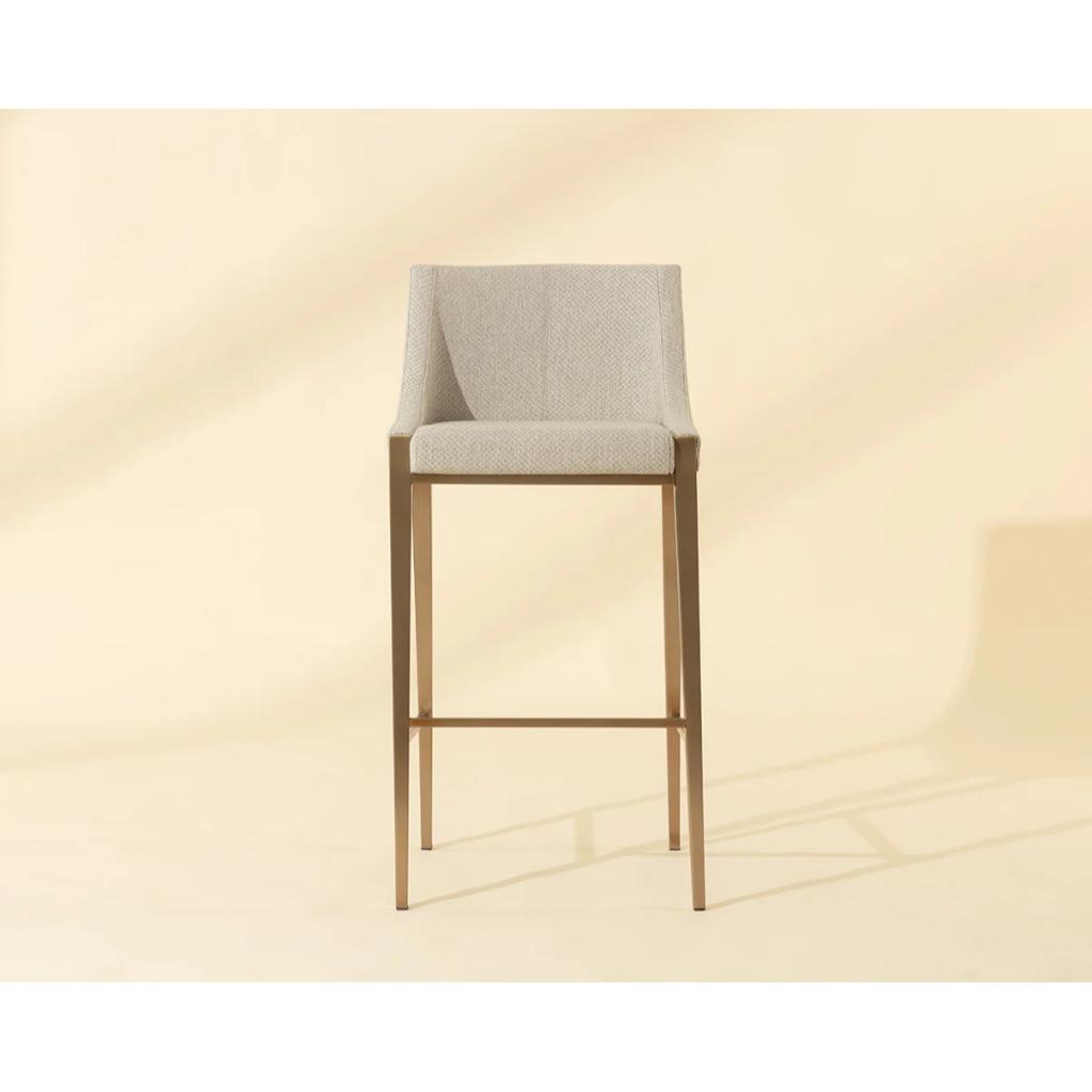 SUNPAN Dionne Pebble Fabric Barstool