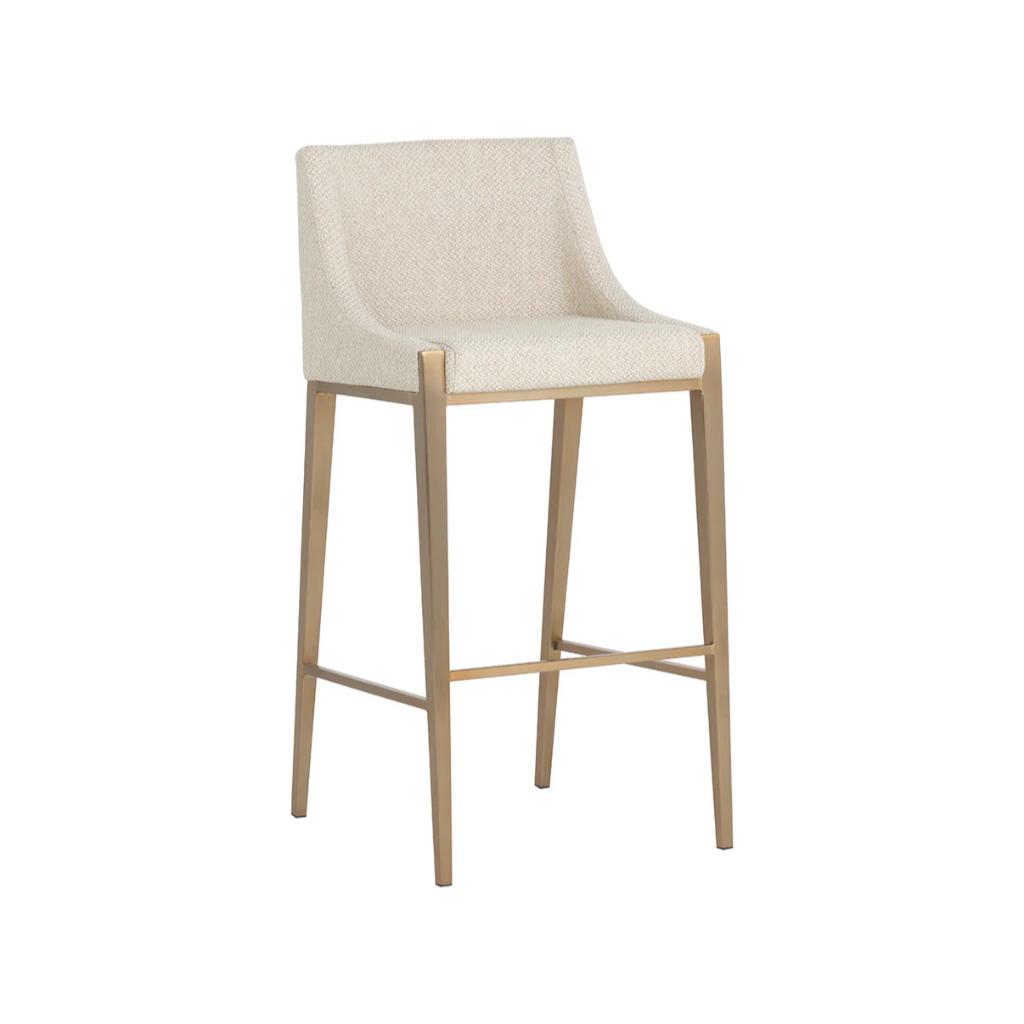SUNPAN Dionne Pebble Fabric Barstool