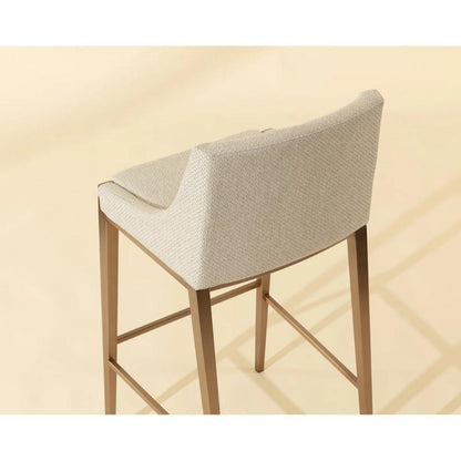 SUNPAN Dionne Pebble Fabric Barstool