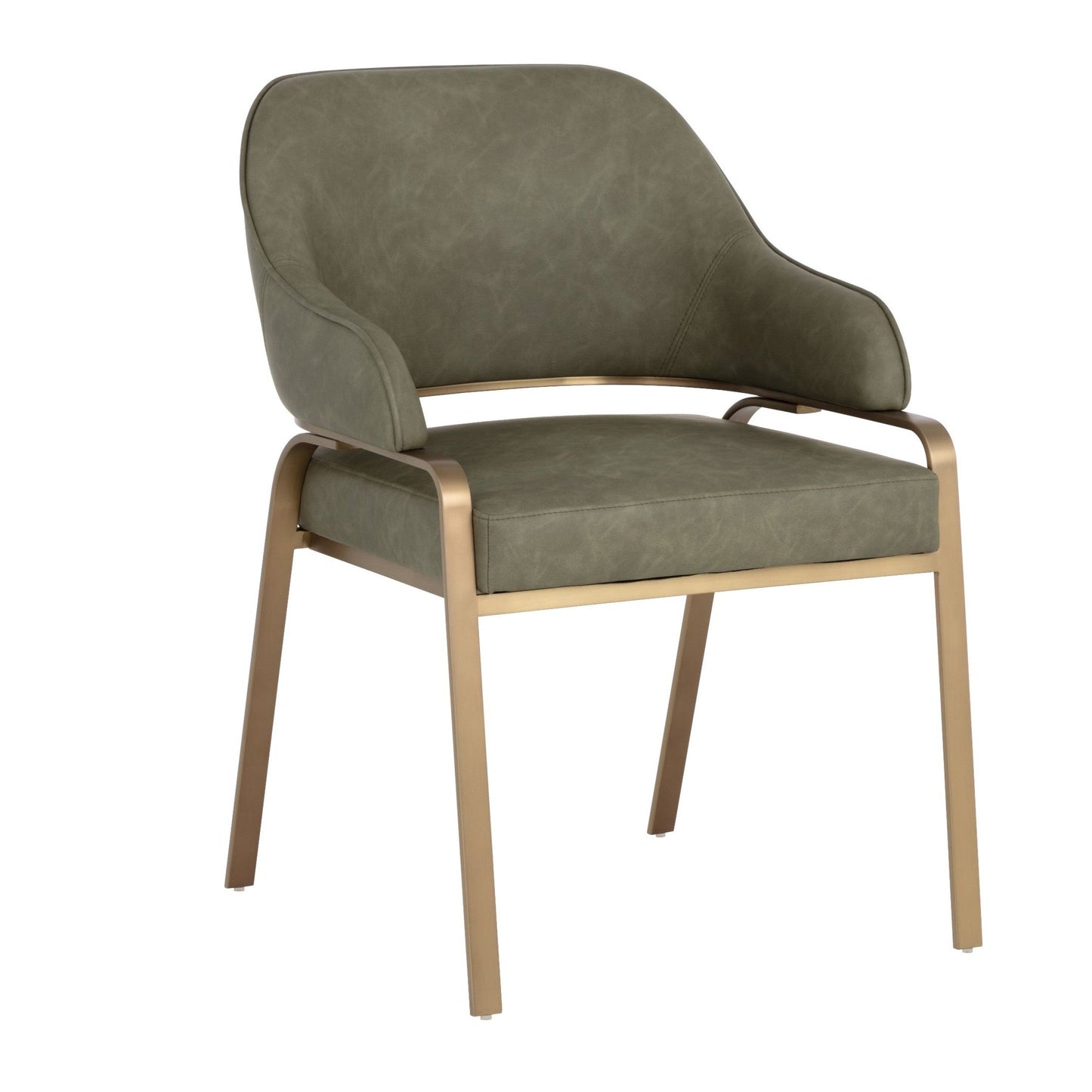 SUNPAN Malachi Leather Dining Armchair