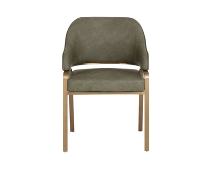 SUNPAN Malachi Leather Dining Armchair
