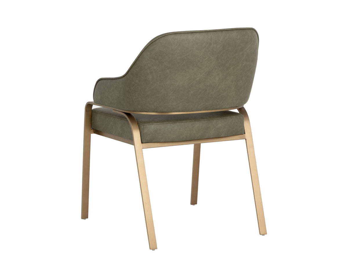 SUNPAN Malachi Leather Dining Armchair