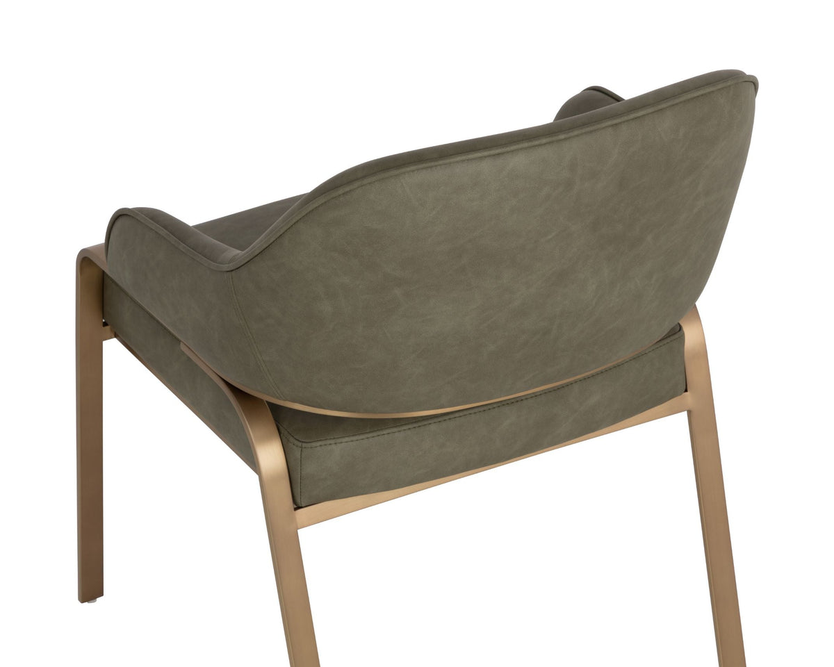 SUNPAN Malachi Leather Dining Armchair