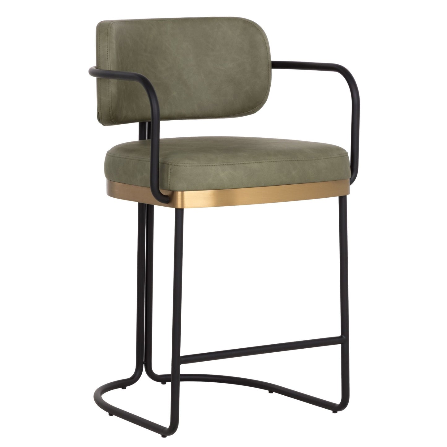 SUNPAN Jalen Faux Leather Counter Stool