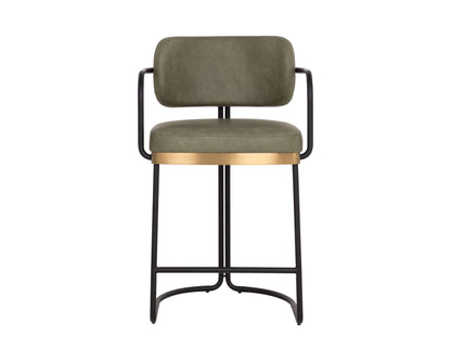 SUNPAN Jalen Faux Leather Counter Stool
