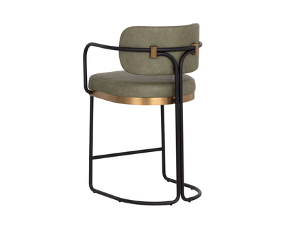 SUNPAN Jalen Faux Leather Counter Stool