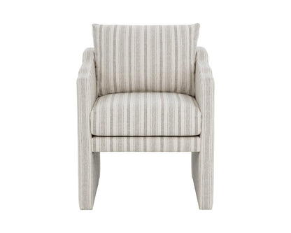 SUNPAN Scala Cream Fabric Dining Armchair