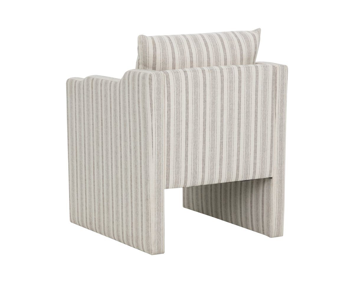 SUNPAN Scala Cream Fabric Dining Armchair