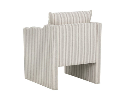 SUNPAN Scala Cream Fabric Dining Armchair