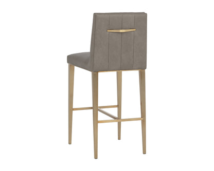 SUNPAN Wilbur Faux Leather Barstool