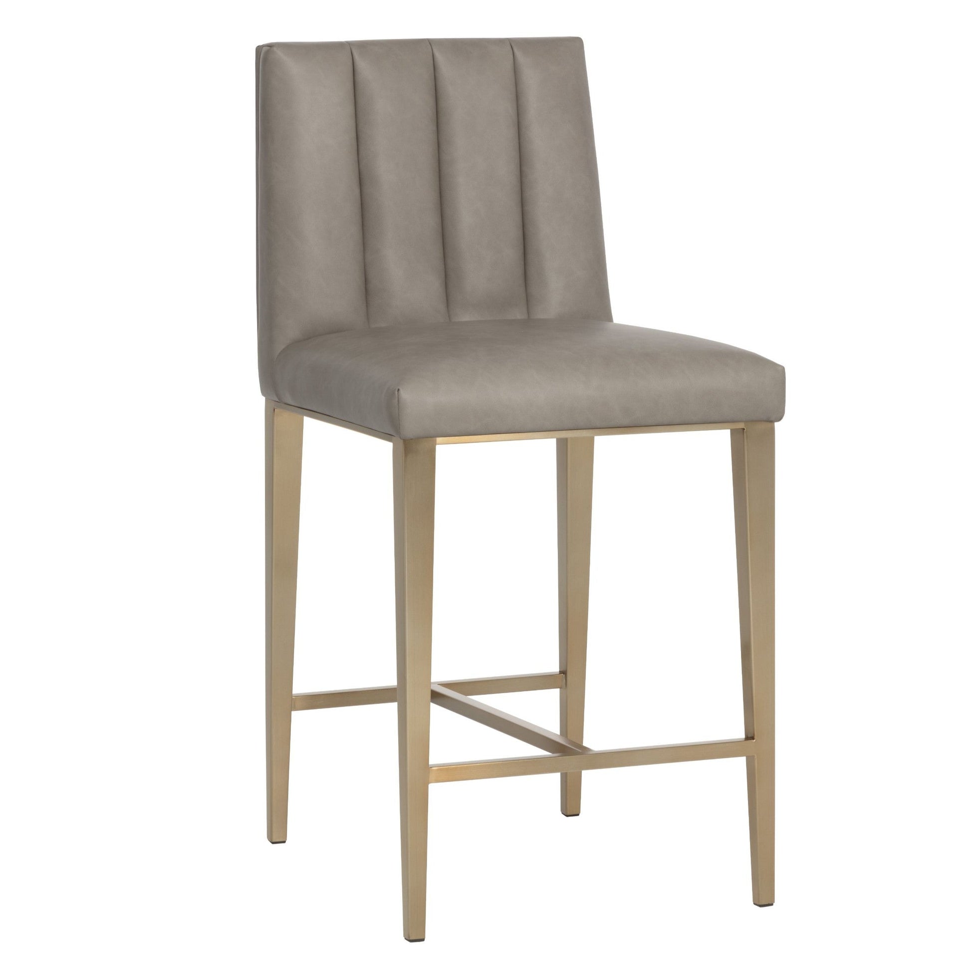 SUNPAN Wilbur Faux Leather Counter Stool