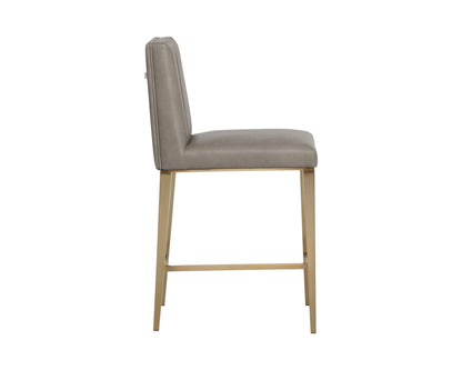 SUNPAN Wilbur Faux Leather Counter Stool
