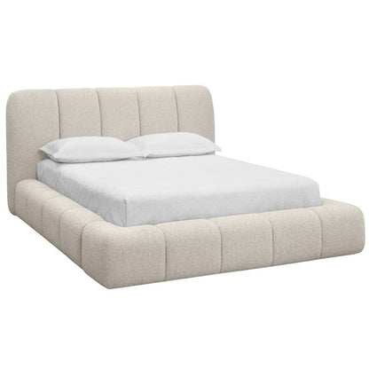SUNPAN Olena Beige Fabric Queen Bed