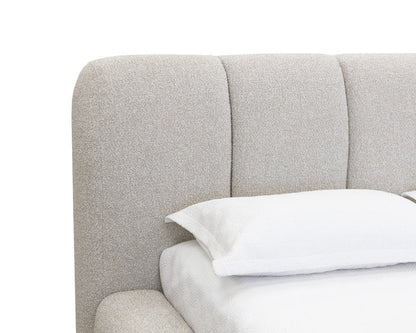 SUNPAN Olena Beige Fabric Queen Bed
