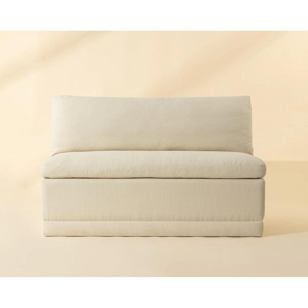 SUNPAN Donatella Cream Fabric Banquette