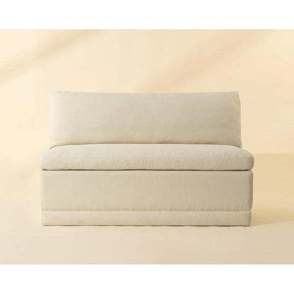 SUNPAN Donatella Cream Fabric Banquette