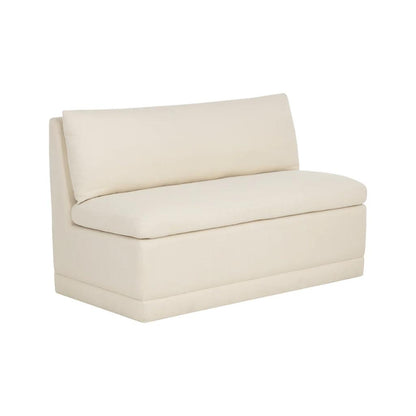 SUNPAN Donatella Cream Fabric Banquette