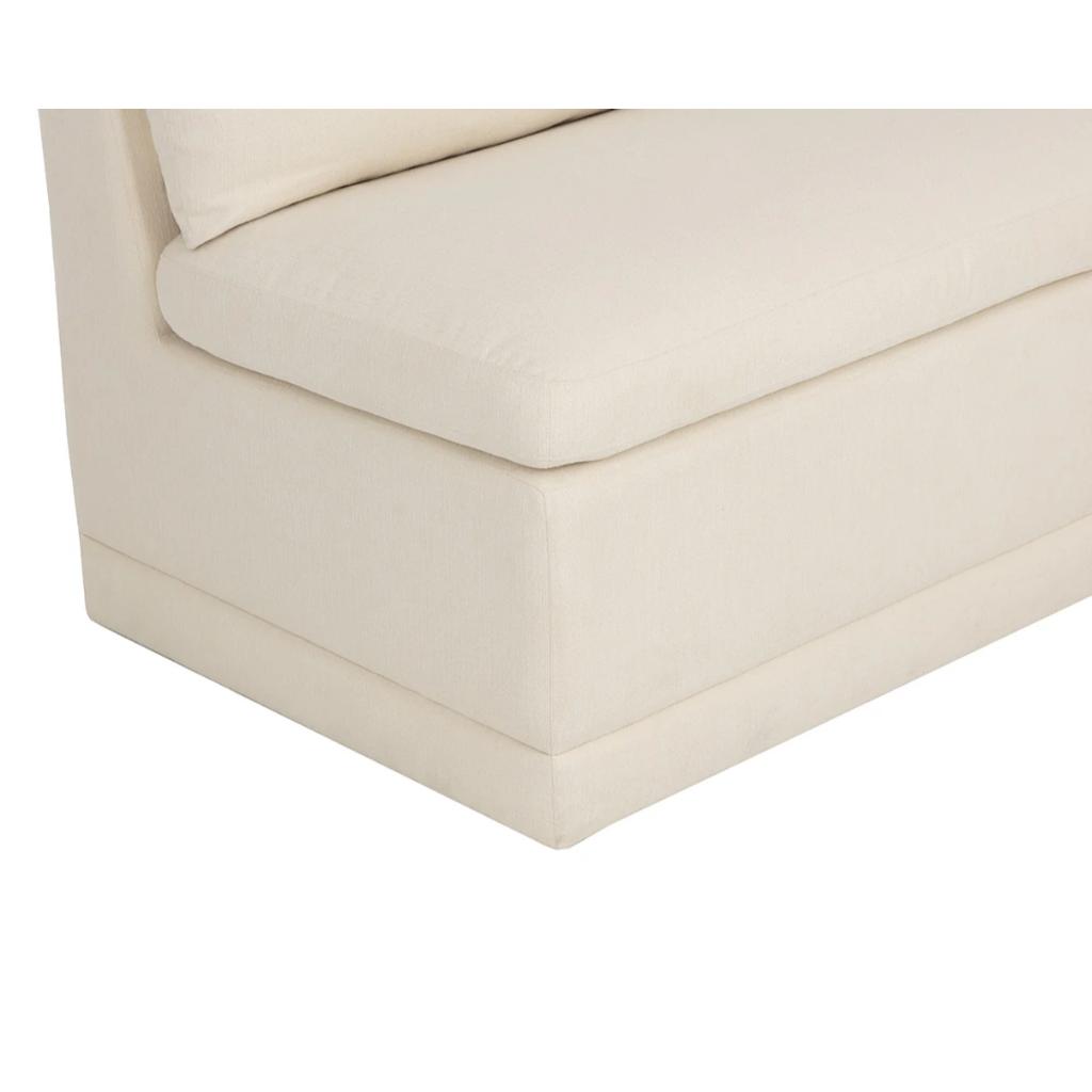 SUNPAN Donatella Cream Fabric Banquette