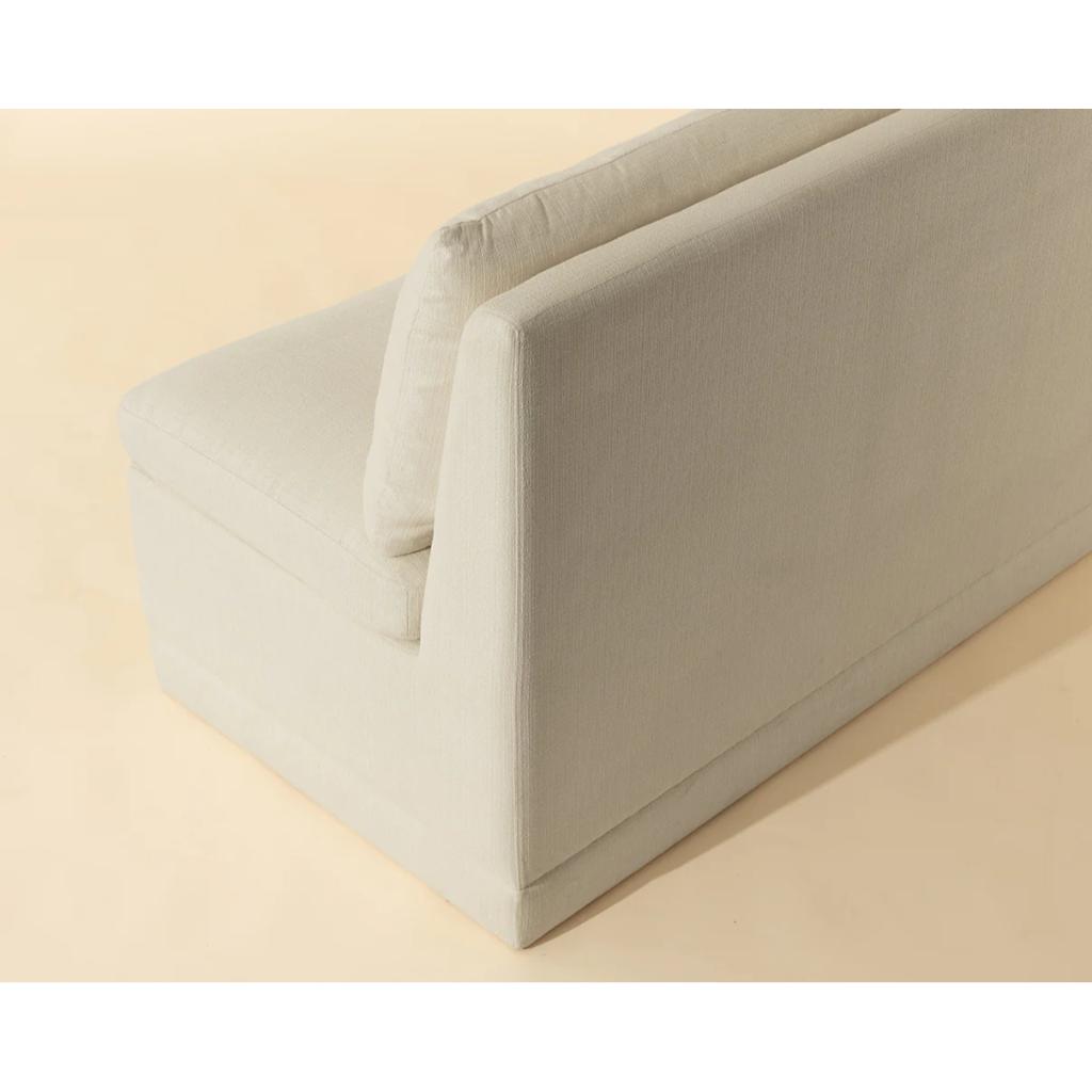 SUNPAN Donatella Cream Fabric Banquette