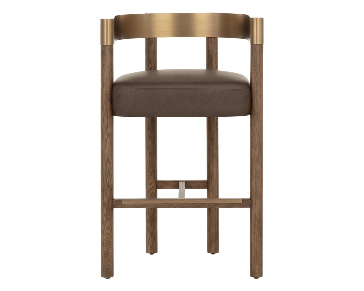 SUNPAN Manolo Faux Leather Barstool